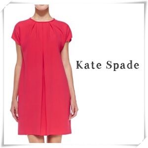 Kate Spade Shaft Smock Dress in Coral Pink